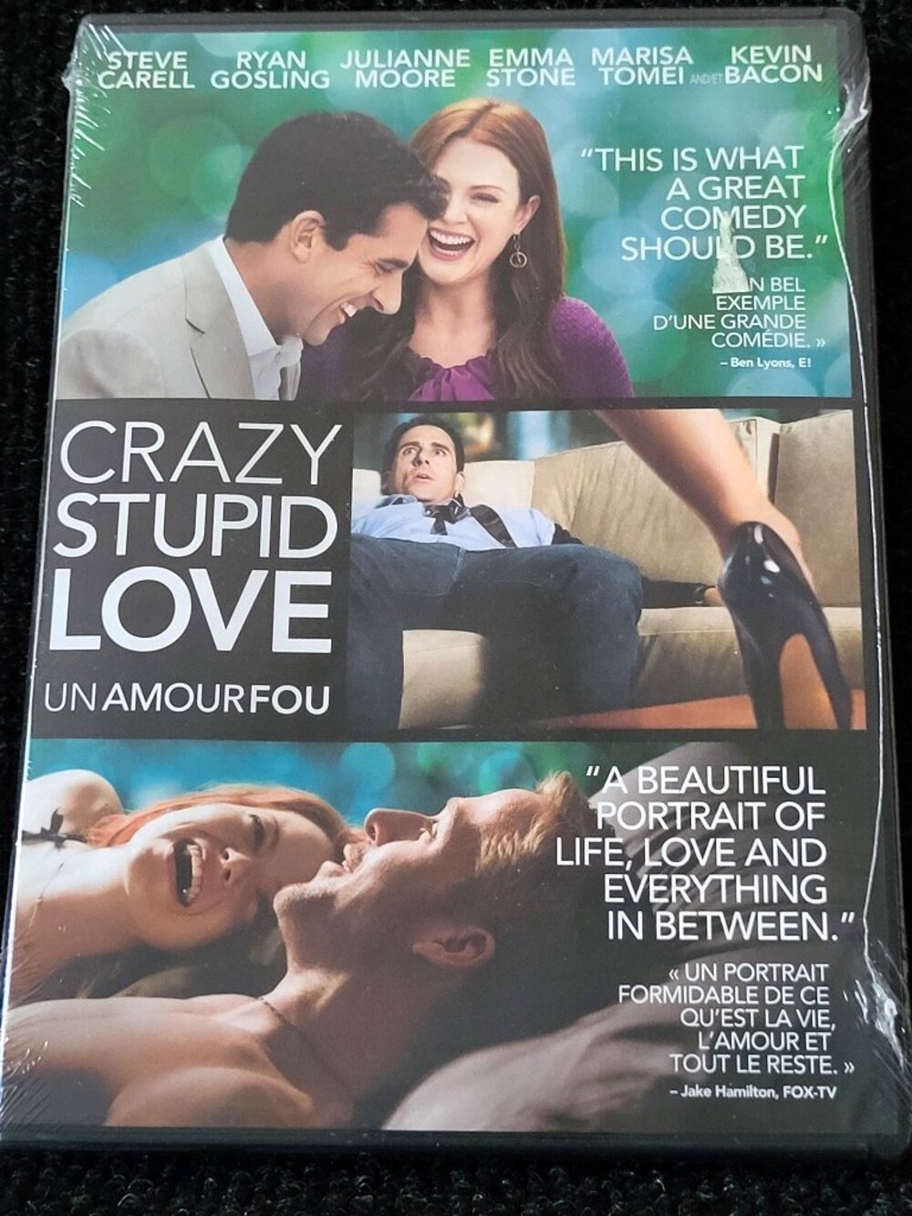 ⚡3/$20⚡*NEW* CRAZY STUPID LOVE DVD Steve Carell Ryan Gosling Emma Stone